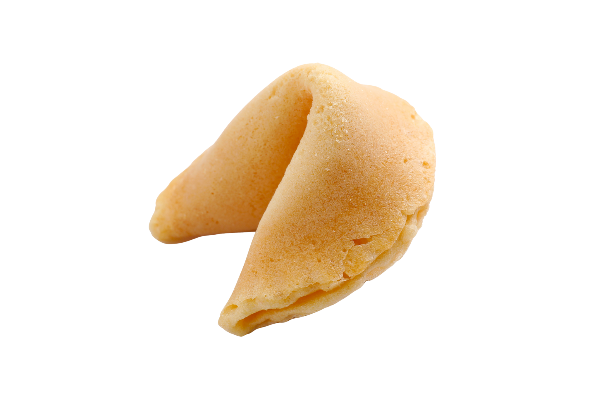 Whole golden fortune cookie